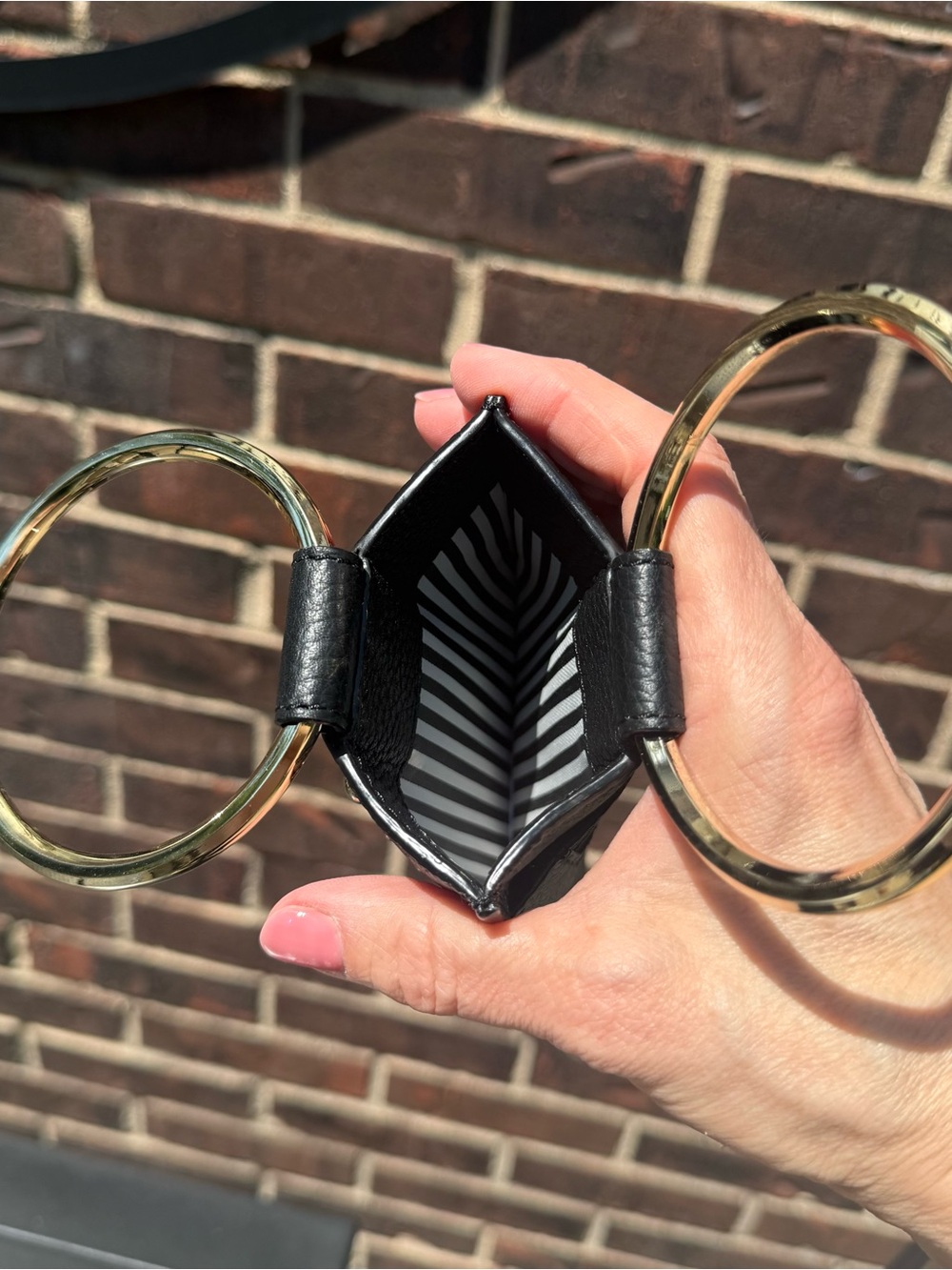 Kate Spade Halo Studded Wristlet Black Bangle Phone Case - Picture 7 of 10